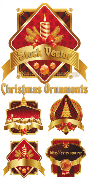 Stock Vector - Christmas Ornaments
