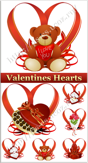 Valentines Day vector Hearts