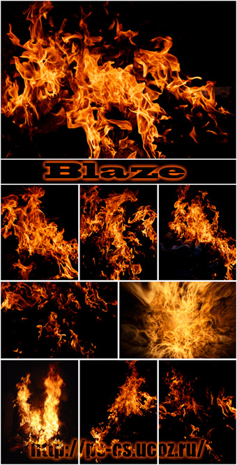 Blaze  - Растовый клипарт  Пламя
