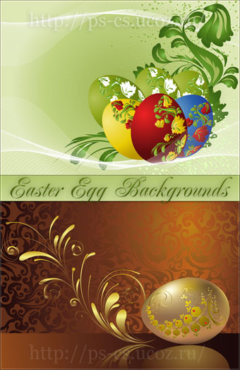 Easter Egg Backgrounds Vector